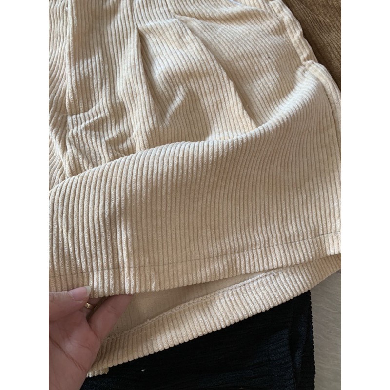 Quần Đùi Nữ - Quần Short Nữ Nhung Tămn Cao Cấp Thu Đông