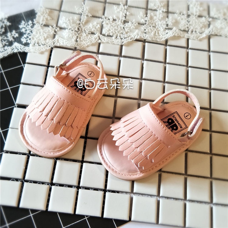 Giày Sandal Đế Mềm Thời Trang Mùa Hè Cho Bé 0-6-12 Tháng Tuổi