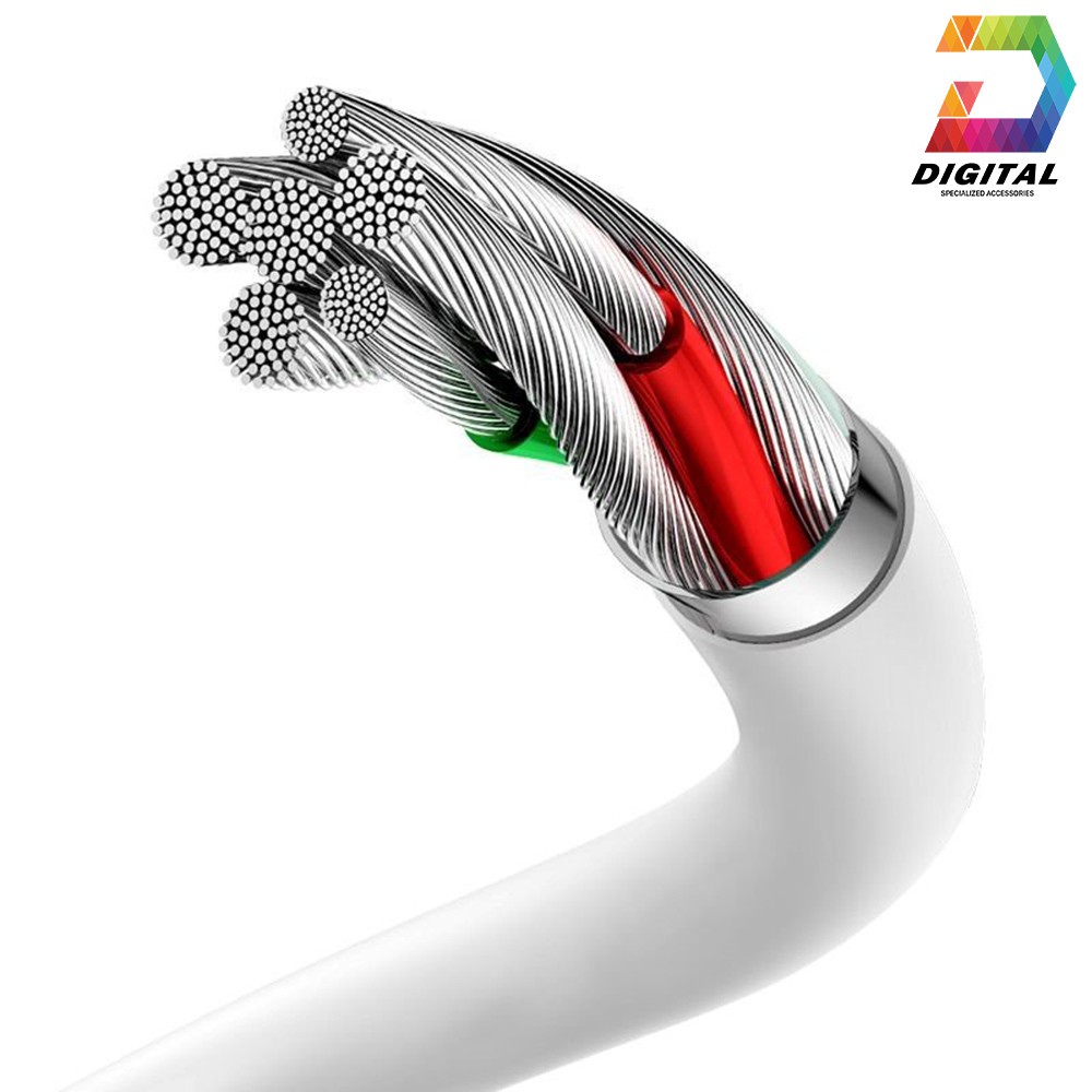 Cáp Sạc Nhanh Baseus Mini White Cổng Micro USB Chính Hãng ( Quick Charging &amp; Sync Data TPE Cable )