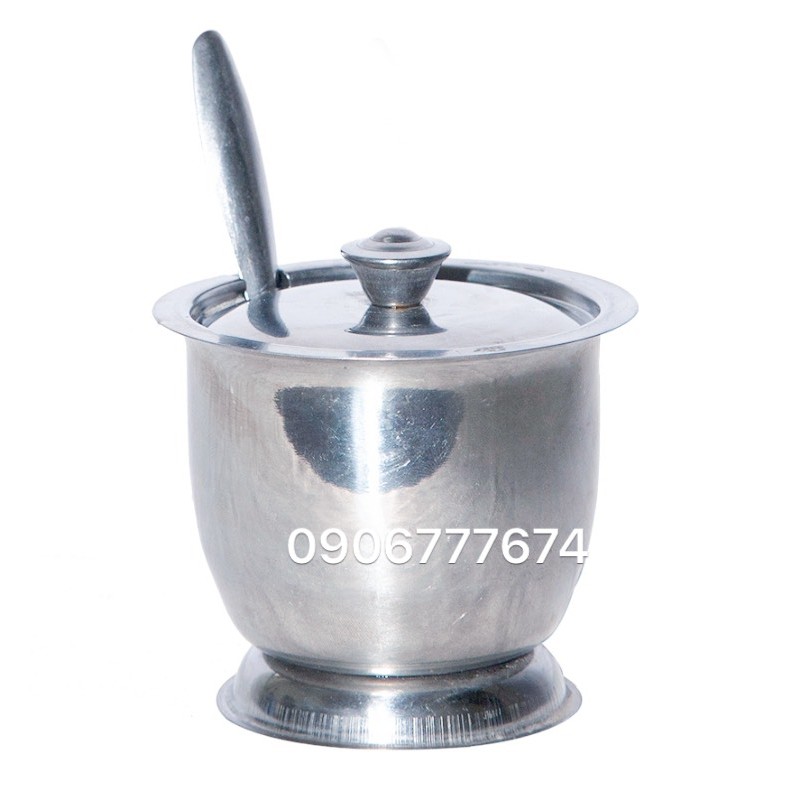 Hũ Inox Đựng Gia Vị Có Kèm Muỗng