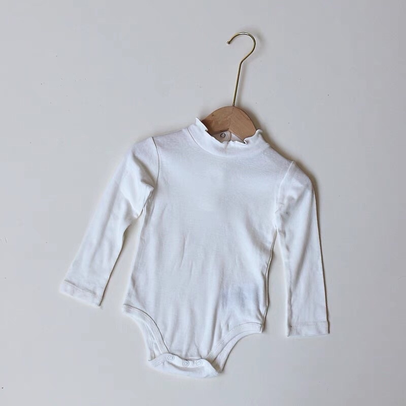 Body chip dài tay màu trắng dư xịn cho bé