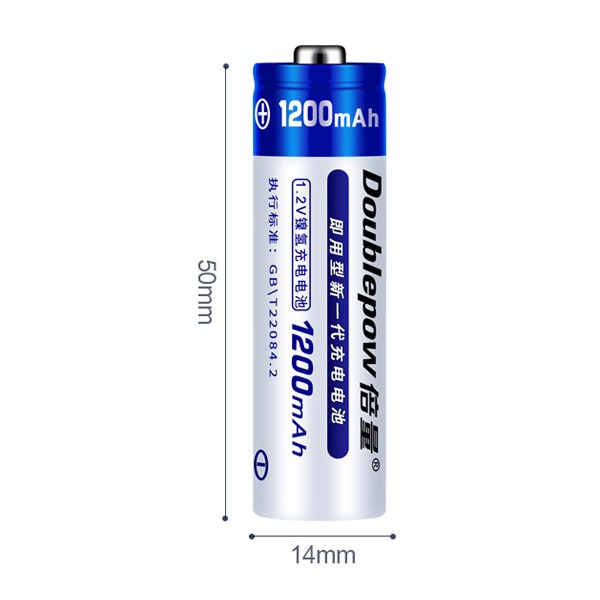 {Chính hãng} Pin sạc Doublepow AA 1200mAh lắp MIC,máy đo huyết áp, điều khiển...