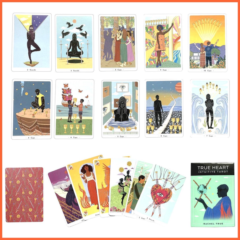Bộ Bài Tarot In Hình Trái Tim Mới