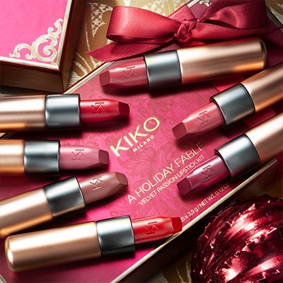 Son môi lì kiko velvet - Set kiko 7 son Velvel các màu (311 - 312 -315 -316 -317 - 328 -329) A Holiday Fable Velvet Pass