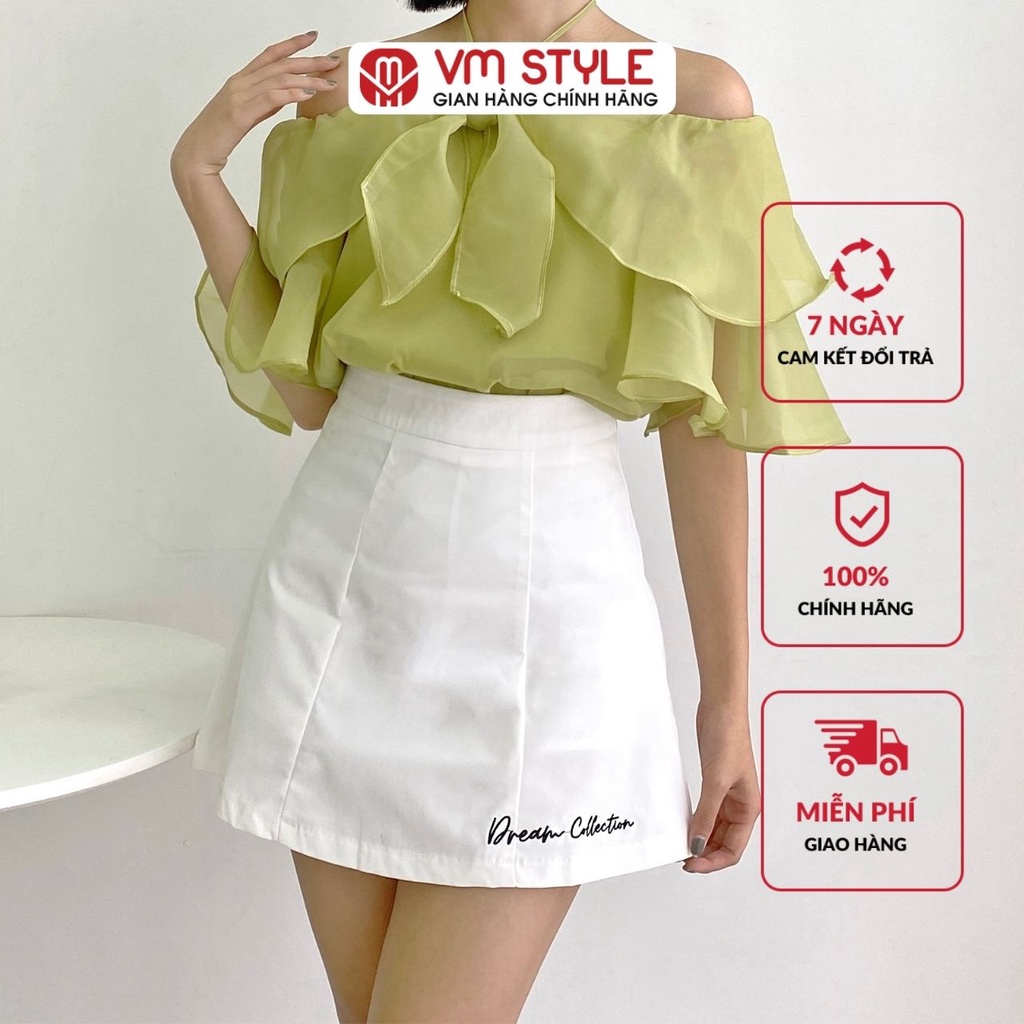 Chân váy chữ A VM STYLE in chữ kiểu nhiều màu 806 CVN00003