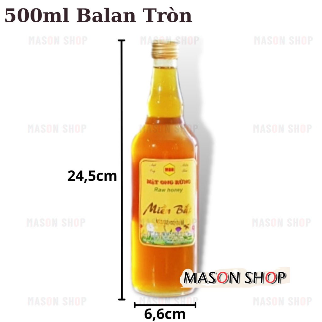 Chai Thủy Tinh Đựng Mật Ong Vuông 250Ml 500Ml 600Ml 1000Ml 1L / Đựng Rượu Nước Mắm Có Nắp Nhôm Giá Sỉ Rẻ Đẹp