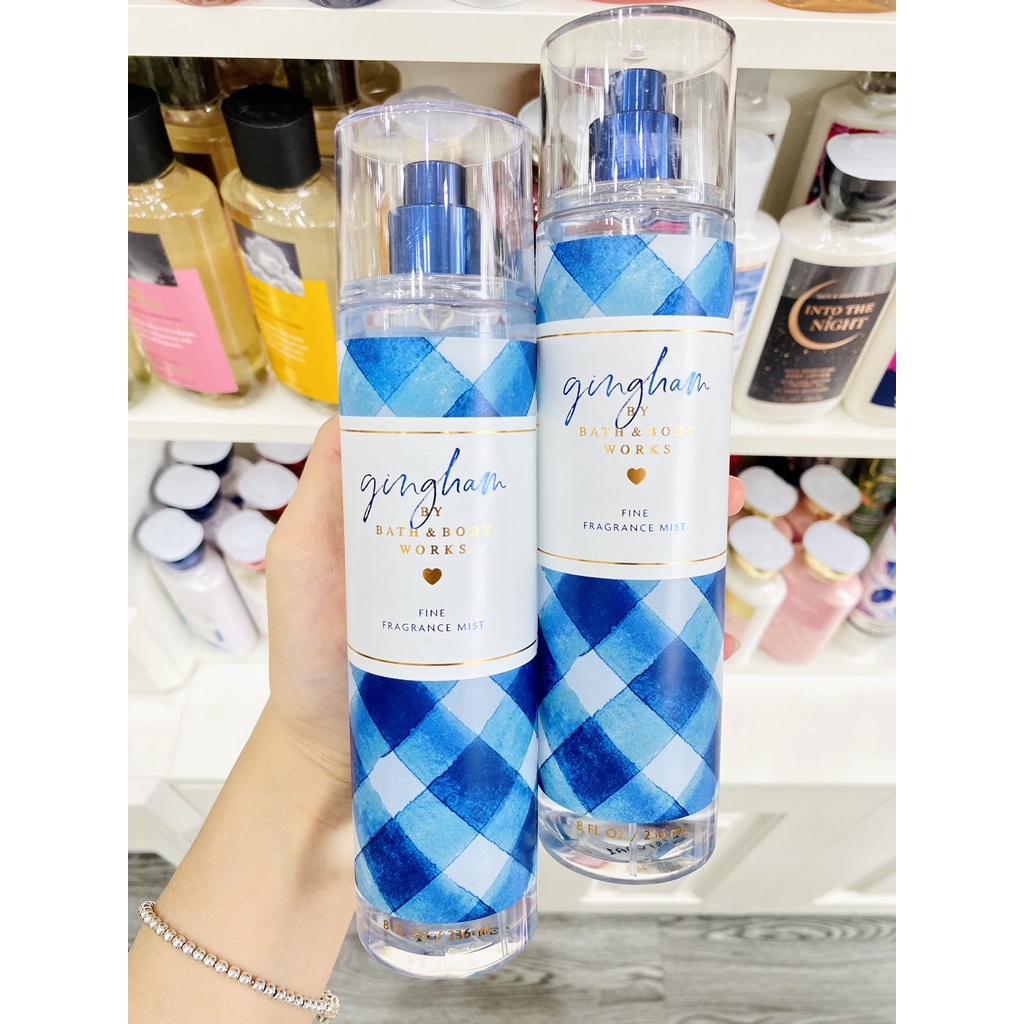 Xịt Thơm Body Nước Hoa Body Mist Khử Mùi Cơ Thể Bath And Body Works Full Size 236ml - GINGHAM