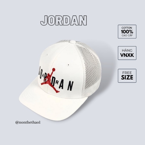 Mũ nón lưỡi trai Jordan chất vải cotton Hàn Quốc cao cấp thumbnail