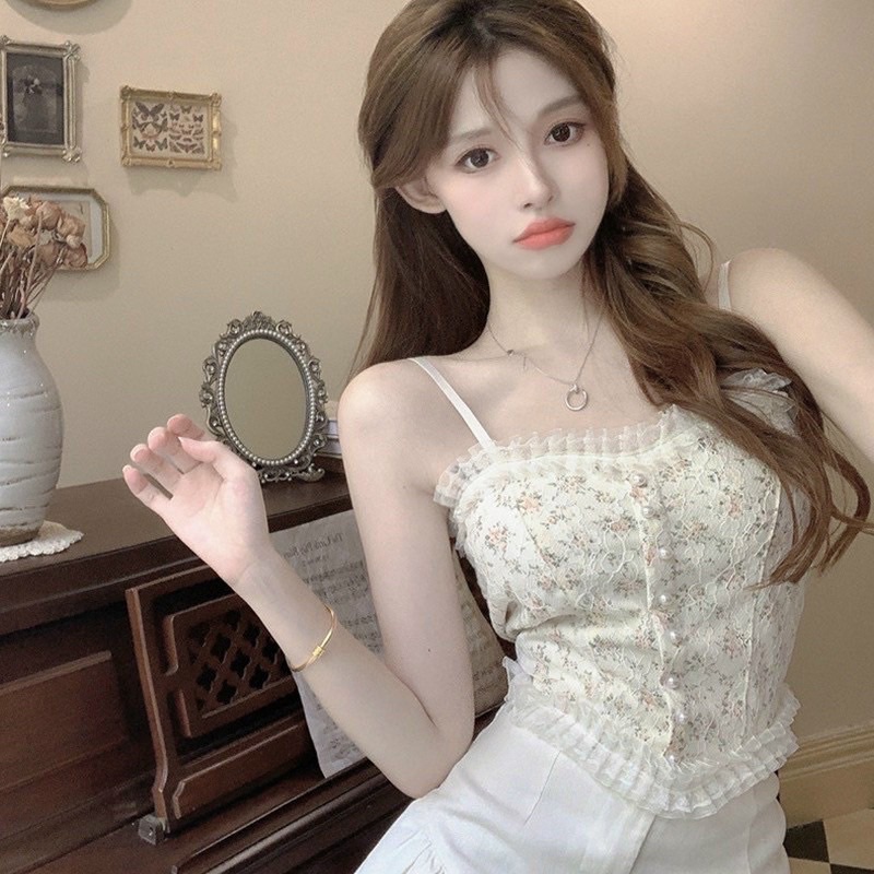 [NEW HO] ÁO BARA REN NÚT NGỌC HAI DÂY THIẾT KẾ QC DIỀN BÁNH BÈO HOẠ TIẾT HOA NHÍ LƯỚI ÔM CAO CẤP , CHIZI SHOP