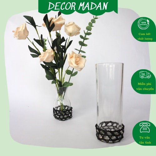 Vỏ ly thủy tinh , phụ kiện cắm hoa - chụp ảnh, trang trí nhà cửa - MAĐAN