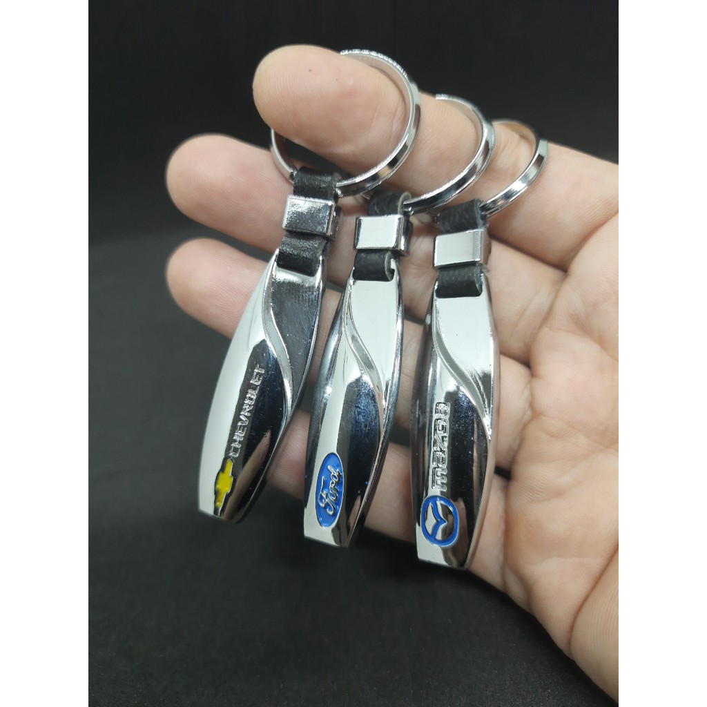 MK-02 Móc treo chìa khóa ô tô gắn logo các hãng xe Toyota, Mazda, Chevrolet,Ford, Land Rover