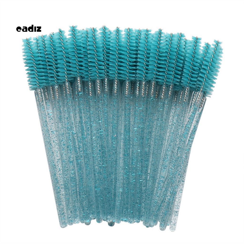 Bộ 50 Cọ Trang Điểm Lông Mi Dùng Một Lần Kiểu Pha Lê