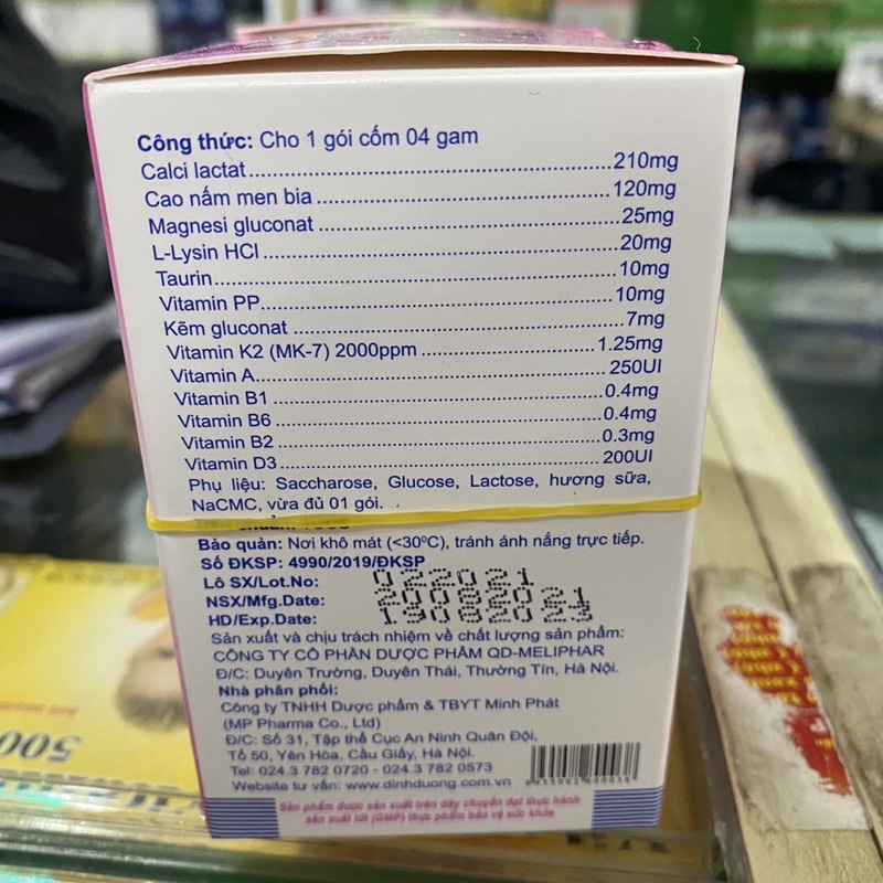 Cốm cansua3+ bổ sung vitamin và khoáng chất cho trẻ
