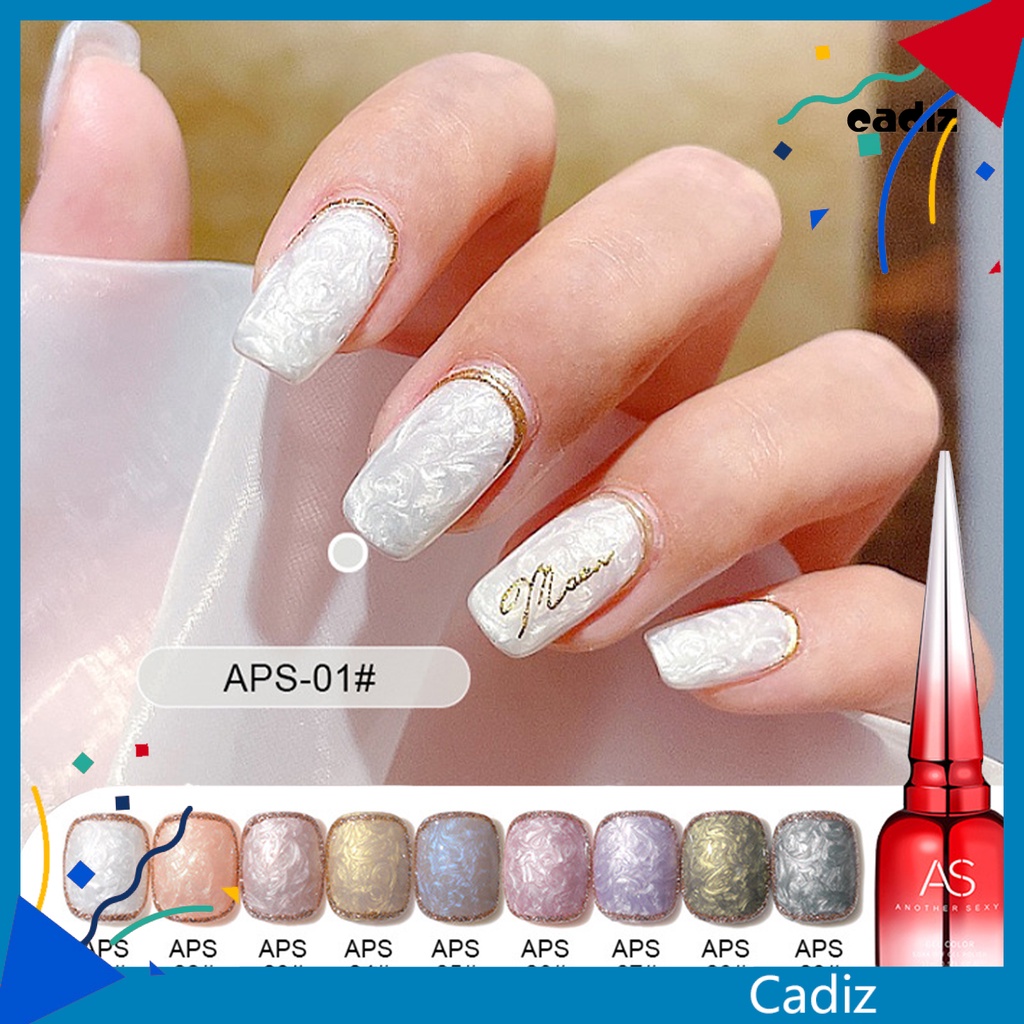 Gel Sơn Móng Tay Nhanh Khô Không Mùi Vỏ Sò Lấp Lánh Dành Cho Nữ 15ml