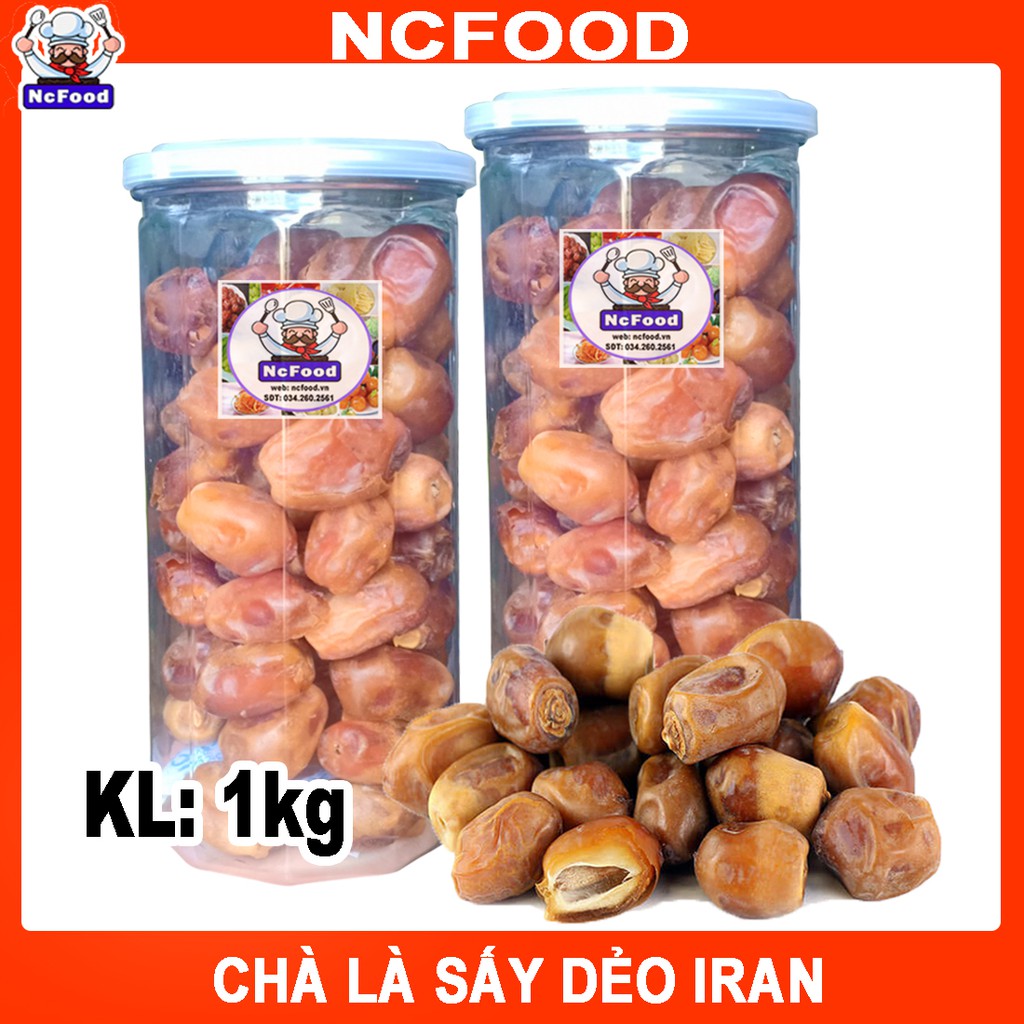 [Mã 155FMCGSALE giảm 7% đơn 500K] Chà Là Sấy Dẻo Iran 1kg (NCFOOD)