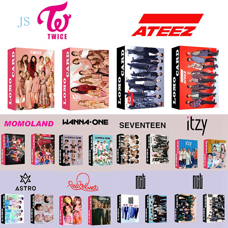 NCT Set 30 Thẻ Hình Lomo Nhóm Nhạc Exo Twice Lateez Ikon Itzty Momoland Seventeen