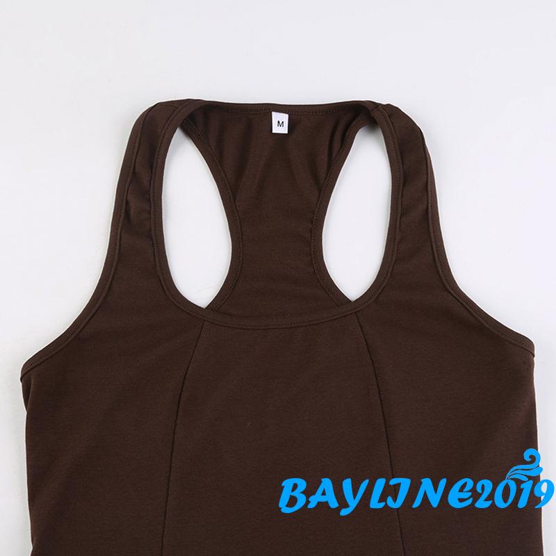 Áo Croptop Hai Dây Cổ Chữ U Màu Trơn Dáng Ôm Thời Trang Mùa Hè Dành Cho Nữ