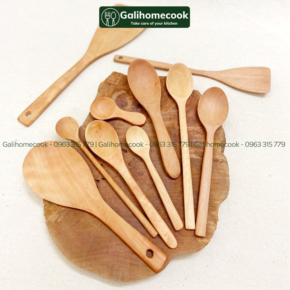 [VIDEO QUAY THẬT] Thìa gỗ nhãn mộc xuất Nhật | Longan wood Spoon Galihomecook TGN