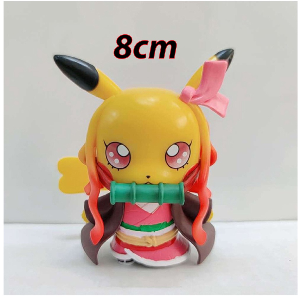 Mô hình Pokemon, combo 6 nhân vật pokemon Chibi dễ thương đáng yêu cute, figure pokemon Pikachu nghộ nghĩnh
