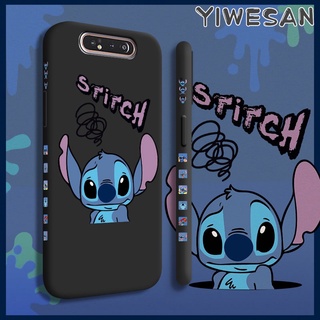 Ốp Lưng Cho Samsung A80 Ốp Điện Thoại Chống Sốc Khâu Dễ Thương Hoạt Hình Thời Trang Ốp Lưng Toàn Bộ Ốp Camera Ốp Bảo Vệ Họa Tiết Silicon Mềm Cạnh Bên