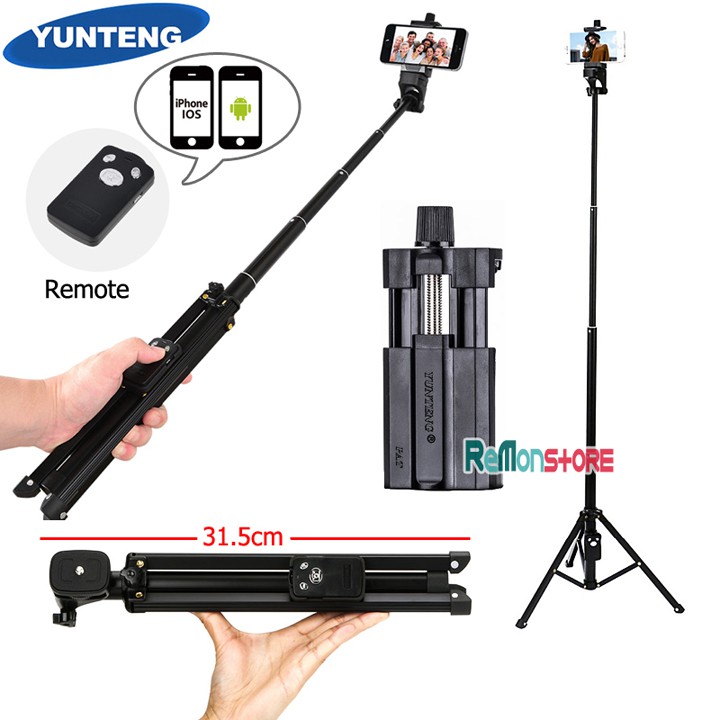 Chân chụp ảnh và Gậy monopod selfie Remote 3in1 Yunteng VCT-1688