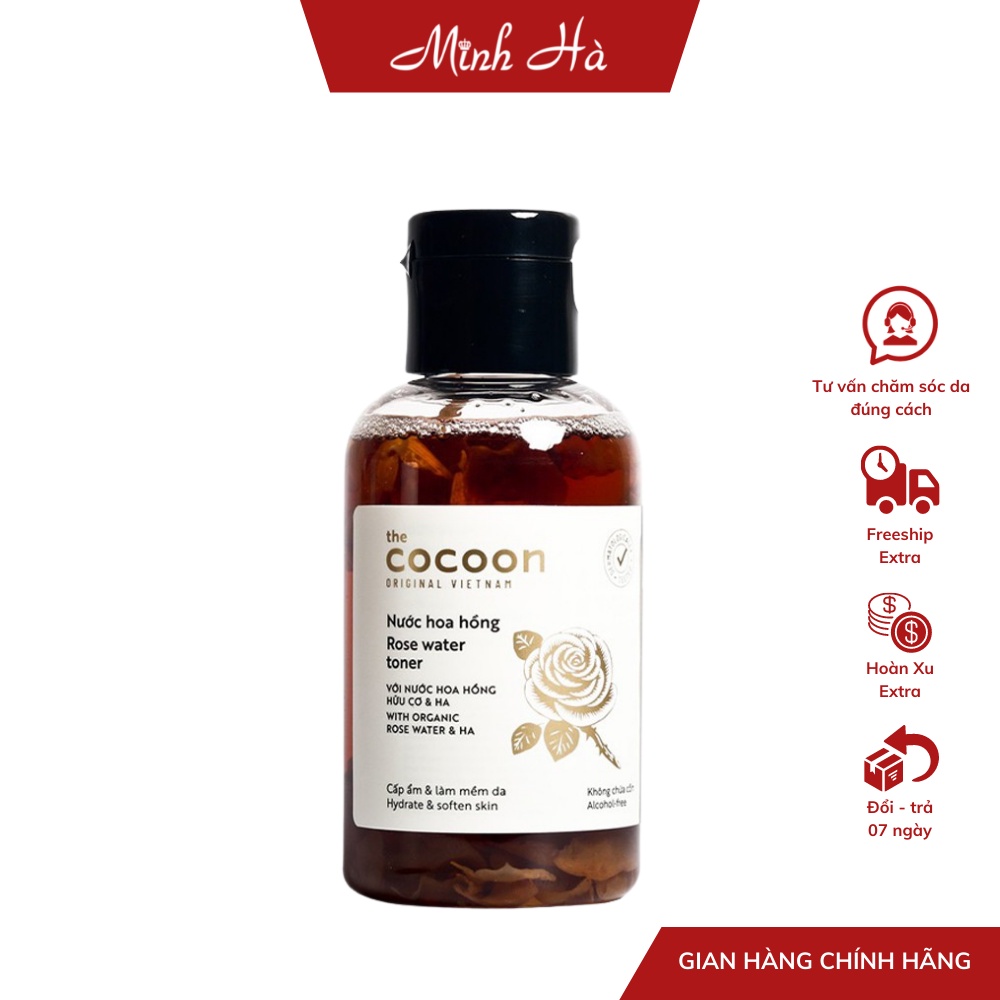 Toner Cocoon Rose Water 140ml giúp cấp ẩm và làm mềm da | WebRaoVat - webraovat.net.vn