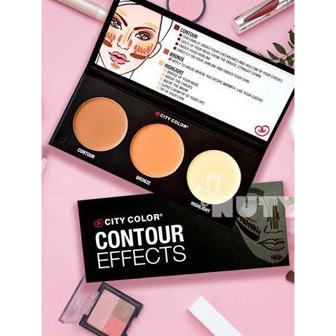 Phấn tạo khối 3 ô City Color Contour Effects Palette cao cấp [ hàng chuẩn EU ] | BigBuy360 - bigbuy360.vn
