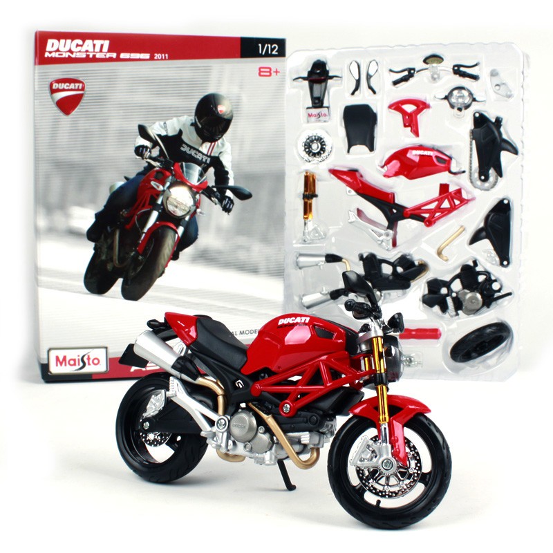 Mô hình lắp ráp Moto Ducati Monster 696 1:12 MAISTO