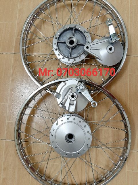 CẶP BÁNH CĂM WAVE A , WAVE, DREAM, NIỀN SẮT UNION, ĐÙM ZIN 99% KÈM 2.MÁ ĐÙM .