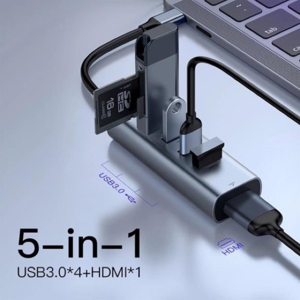 Hub chuyển Type C to USB 3.0 và HDMI Baseus Enjoy