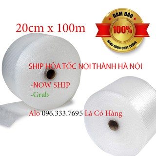 [Ship Hỏa Tốc] Cuộn xốp khí chống sốc, Xốp hơi bọc hàng 20cm x 100m