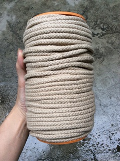 1kg dây thừng macrame cotton màu dạng dệt