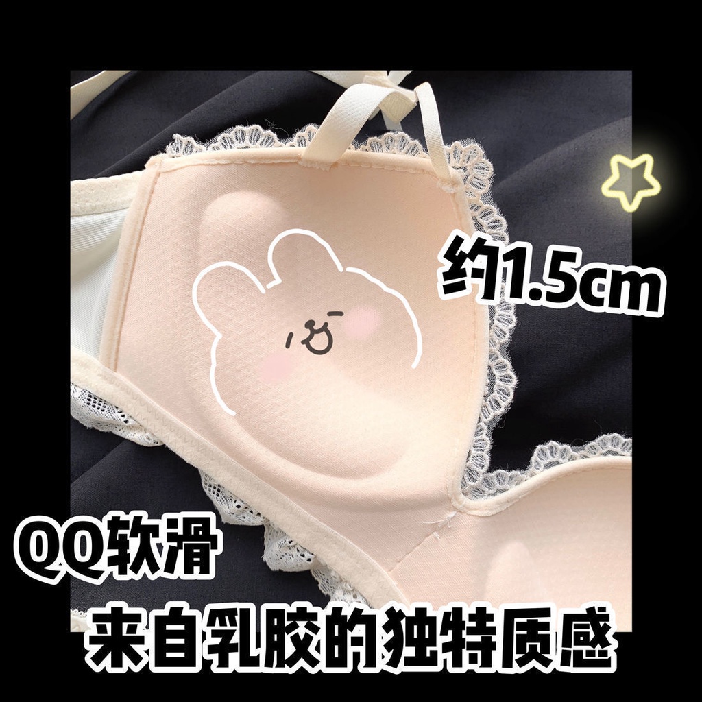 Set Đồ Lót Ren Không Gọng Thép Dày Dặn Quyến Rũ Chống Chảy Xệ Cho Nữ