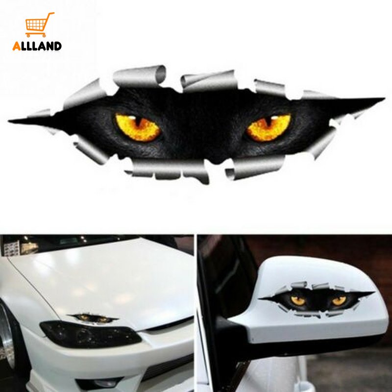 Decal DáN Trang Trí ChốNg NướC Tự DíNh HìNh QuáI VậT Vui NhộN 3D Cho Xe Hơi