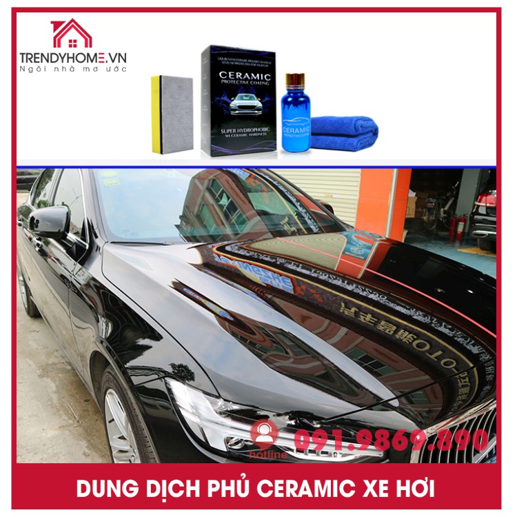 Dung dịch phủ ceramic đánh bóng thân xe 30ML Phụ kiện xe hơi uy tín