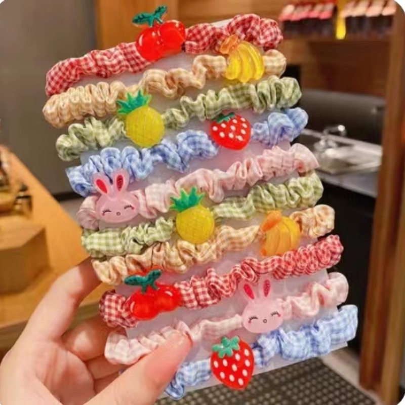 [Set] Băng Đô Cột Tóc Mười Băng Đô Hình Công Chúa Màu Kẹo Hoa Quả Phiên Bản Hàn Quốc