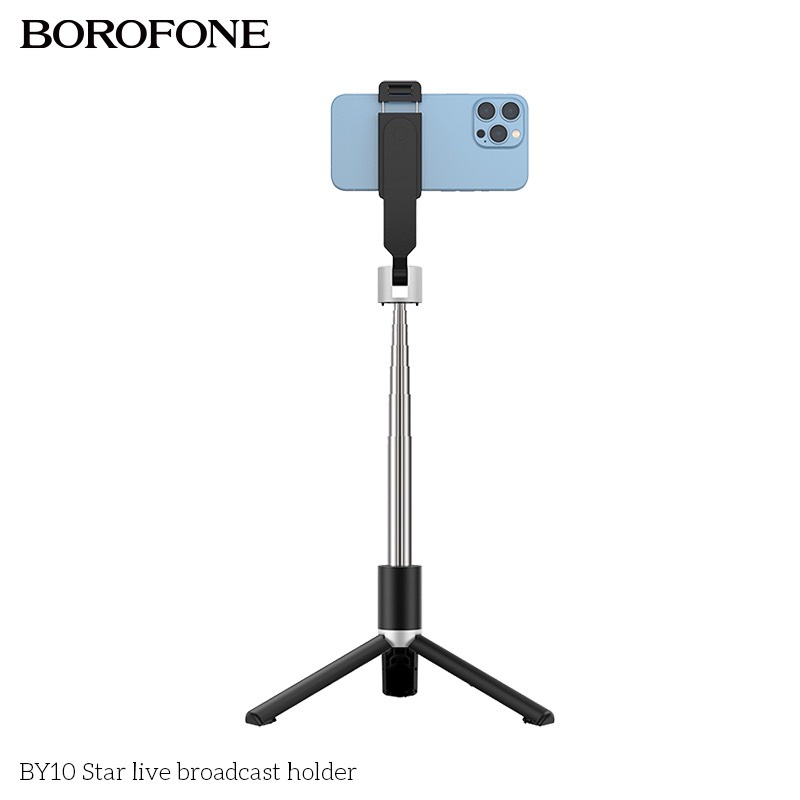 Gậy Selfie Bluetooth BOROFONE BY10 Điều Khiển Từ Xa - Tripod Có 3 Chân Đỡ - Gậy Selfie - Chụp Hình - CHÍNH HÃNG