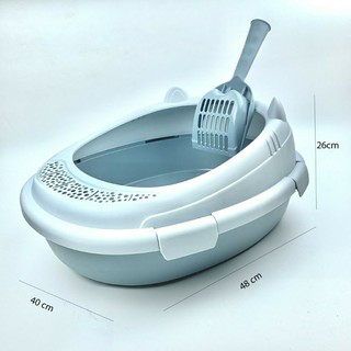 Khay vệ sinh hình tai mèo (kèm xẻng)