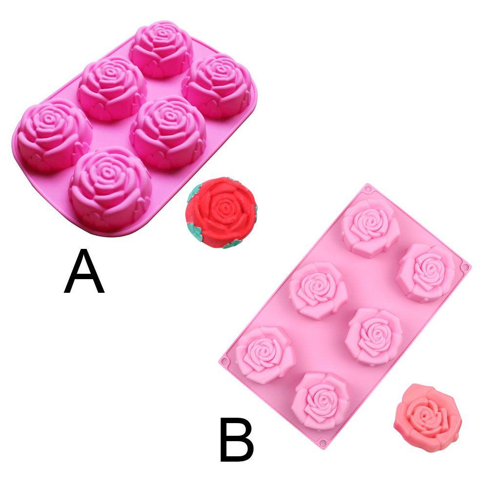 FAY Khuôn Silicone Làm Xà Phòng Hình Bông Hoa 3D