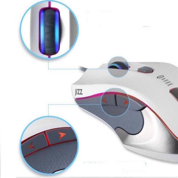 Chuột máy tính chơi game chuyên nghiệp Marvo Jizz G1850 HP M100 Tặng lót chuột Gaming