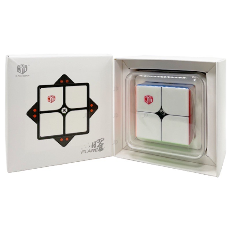 Rubik 2x2 Qiyi Xman Flare cao cấp Nam châm tuỳ chỉnh độ mạng theo ý thích