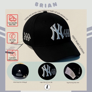 Mũ lưỡi trai NY đen logo trắng, nón kết NY đen logo trắng thêu mũi tên cao cấp, dành cho mọi lứa tuổi cả nam và nữ.