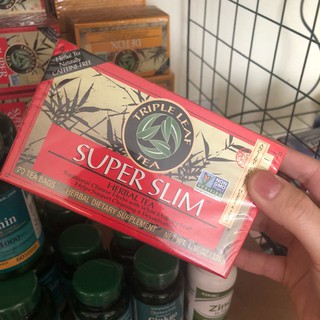 TRÀ THANH LỘC CƠ THỂ, GIÚP  GIẢM CÂN : TRIPLE LEAF TEA SUPER SLIM (20 GÓI)