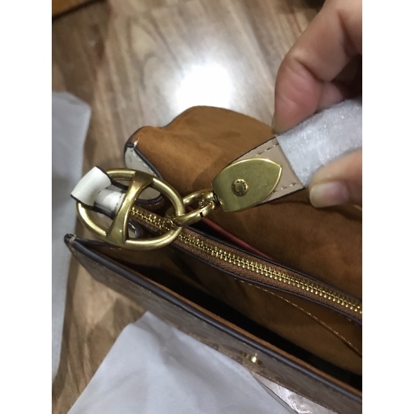 Túi coach y hình da thật Size 25