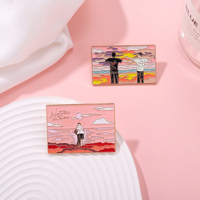 Huy Hiệu Cài Áo / Ba Lô Tráng Men BL 2 Kiểu Sáng Tạo Thích Hợp Làm Quà Tặng