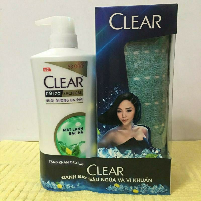 dầu gội clear bạc hà chai 630ml