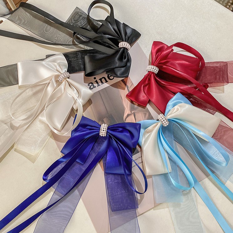 Băng Đô Nơ Lưới Phong Cách Hàn Quốc Cho Bé Gái