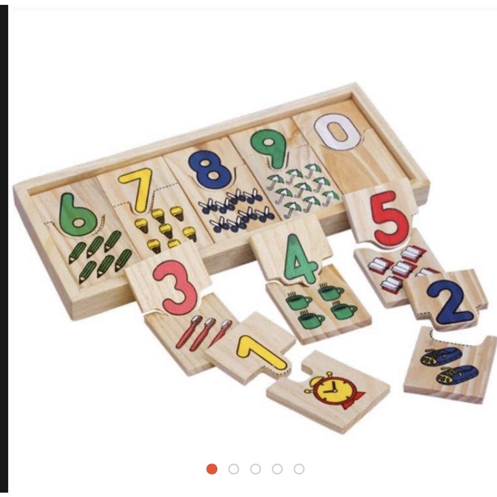 Đồ chơi bộ ghép số tập đếm bằng gỗ cho bé - Đồ chơi gỗ thông minh montessori giúp bé phát triển tư duy trí tuệ