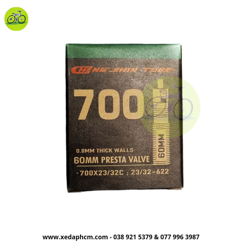 Ruột xe đạp - Săm CHENGSHIN 700x23/32c van pháp Presta Valve