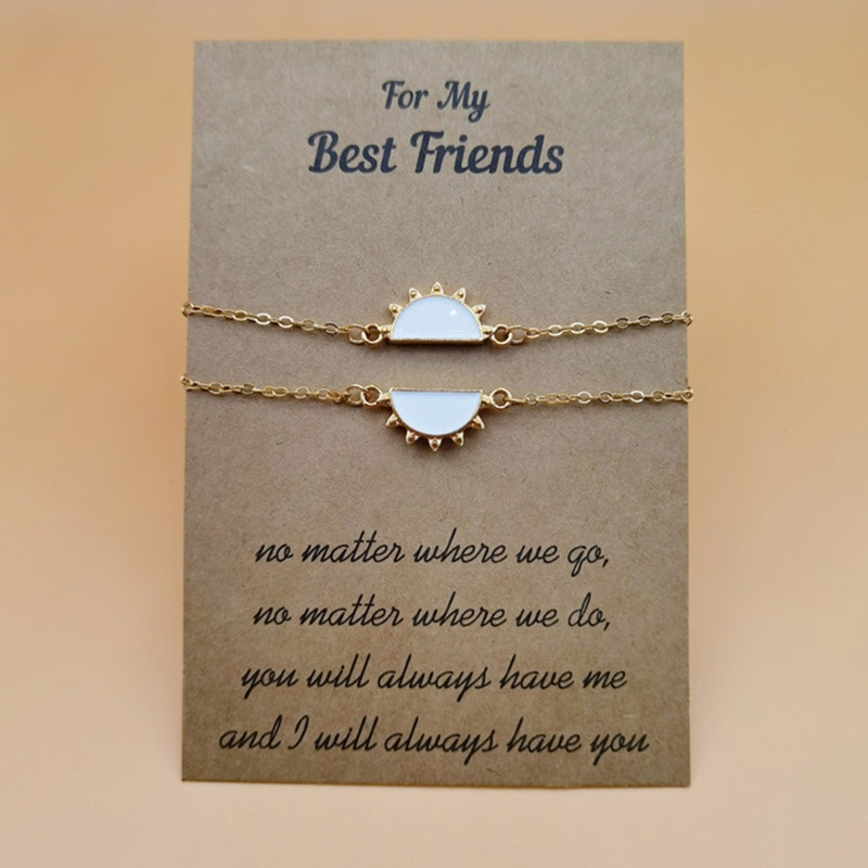 Flgo Vòng cổ Tình Bạn Mặt Hình Mặt Trời Có Thể Điều Chỉnh Khoảng Cách